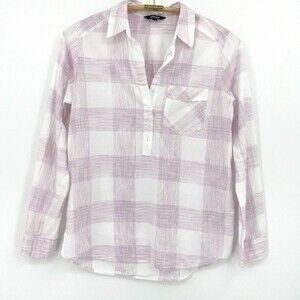 Express Plaid Print in Pink and Off-white S